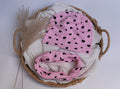 Set Căciuliță & Fular Pink Hearts