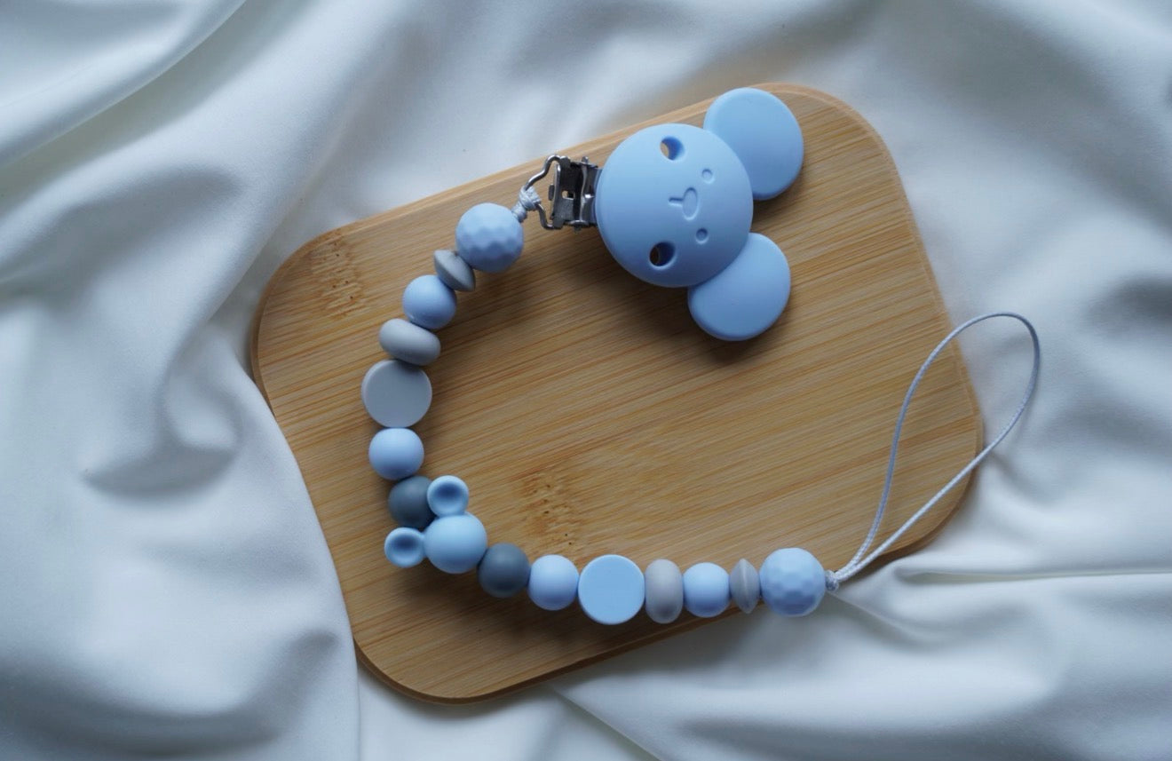 🐨 Lănțișor pentru suzetă Blue Koala