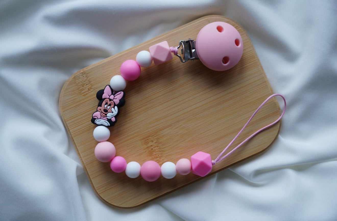 🐭 Lănțișor Suzetă Minnie Pink