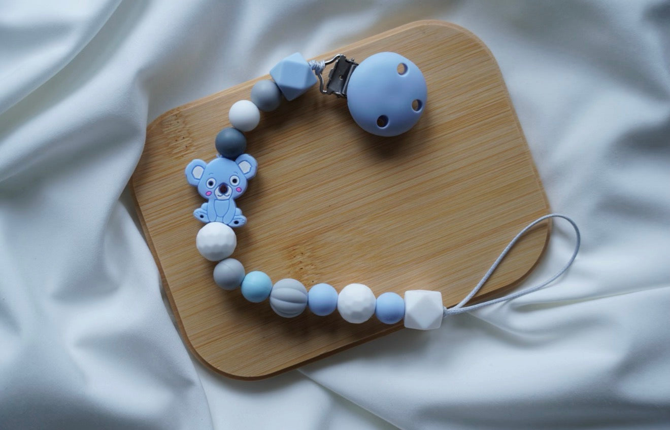 🐨 Lănțișor pentru suzetă Blue Koala